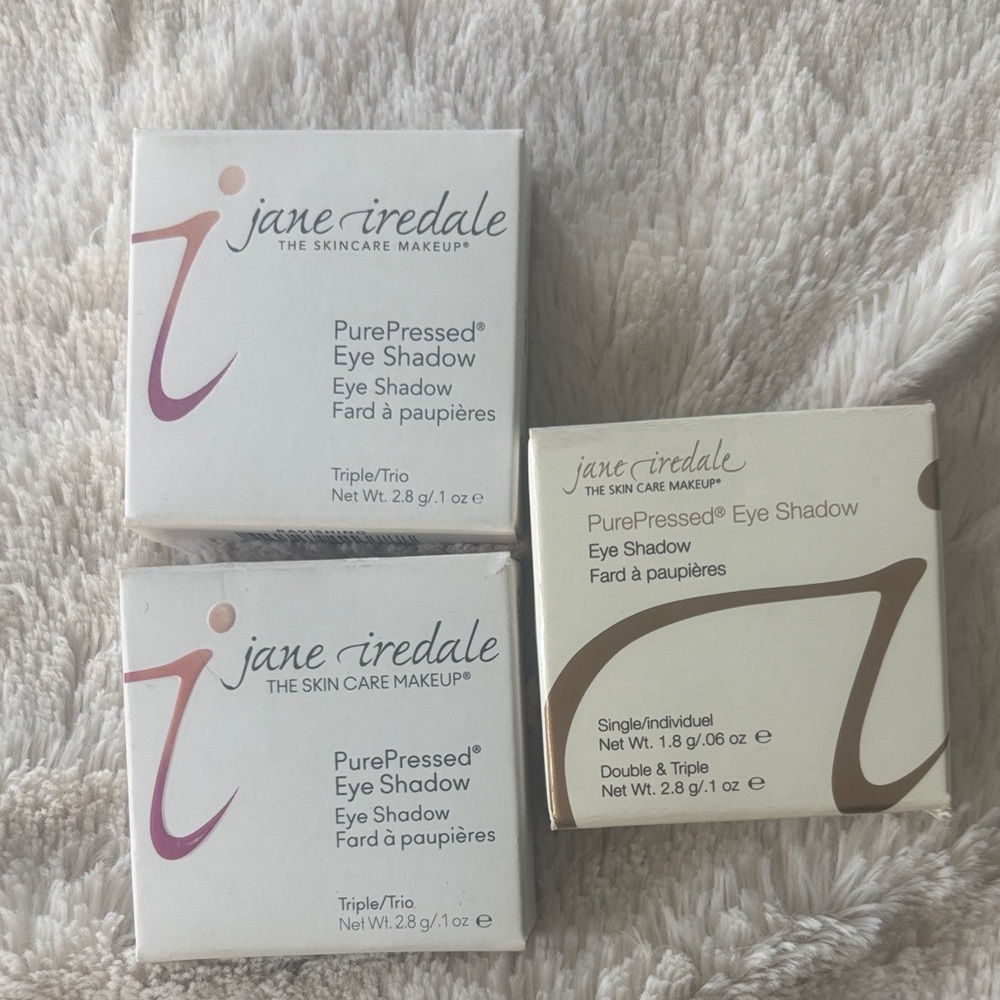 Jane Iredale PurePressed Eye Shadow Trio and Single - Elegant Shades